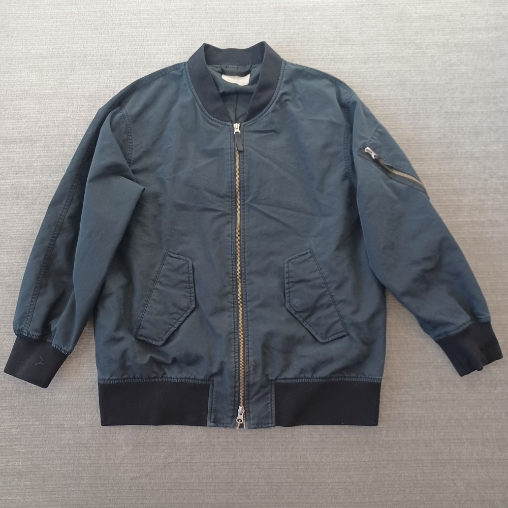 Everlane Bomber Jacket Mens Small Blue Full Zip Utility Casual Midweight